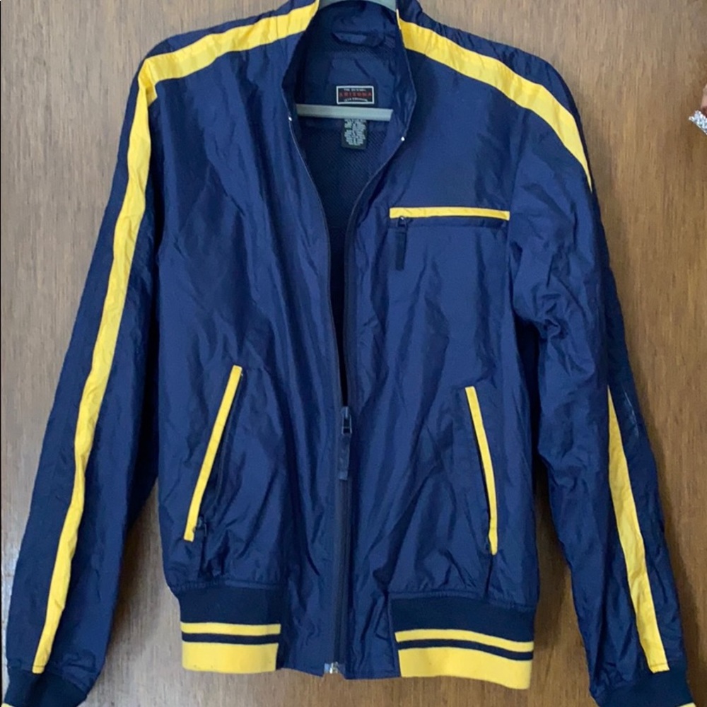 Navy and Yellow Bomber Jacket